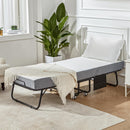 EROMMY Folding Bed with Mattress,Portable Rollaway Guest Bed for Adults with 5 Inch Foam Mattress,75” x 31”-Erommy